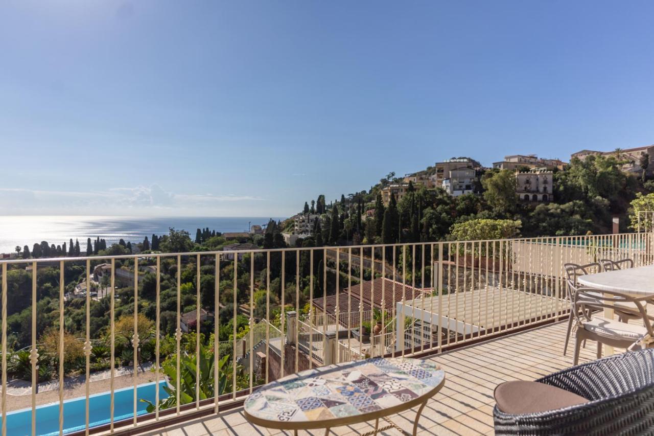 Taormina Skyline Villa Bagian luar foto